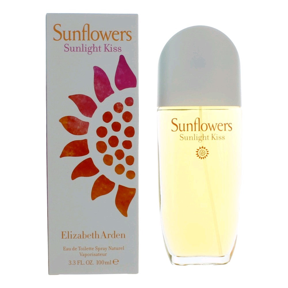 Bottle of Sunflowers Sunlight Kiss by Elizabeth Arden, 3.4 oz Eau De Toilette Spray for Women